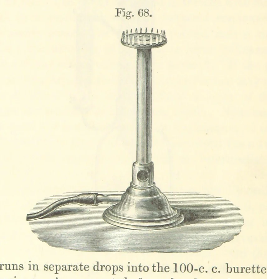 An illustration from A treatise on the distillation of Coal-Tar and Ammoniacal Liquor, and the separation from them of valuable products. [Translated from the German, 1882, leaf 312
