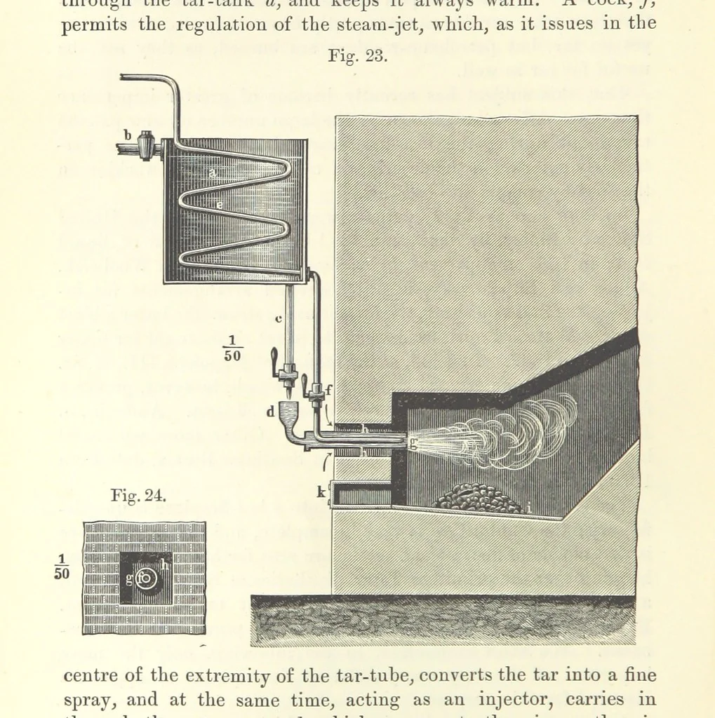 An illustration from Coal-tar and Ammonia. Being the second and enlarged edition of “A treatise on the distillation of Coal-tar and Ammonical Liquor.”, 1887, leaf 190