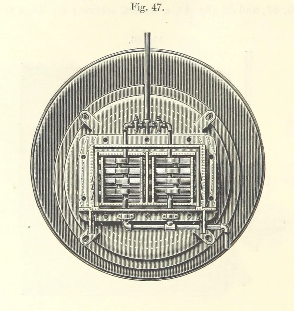 An illustration from Coal-tar and Ammonia. Being the second and enlarged edition of “A treatise on the distillation of Coal-tar and Ammonical Liquor.”, 1887, leaf 202