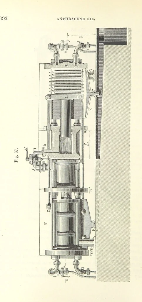 An illustration from Coal-tar and Ammonia. Being the second and enlarged edition of “A treatise on the distillation of Coal-tar and Ammonical Liquor.”, 1887, leaf 322
