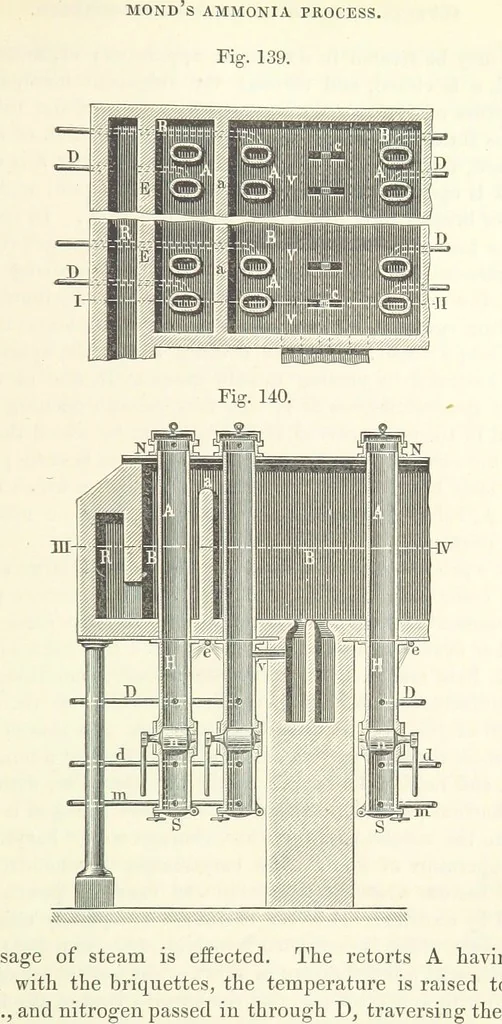 An illustration from Coal-tar and Ammonia. Being the second and enlarged edition of “A treatise on the distillation of Coal-tar and Ammonical Liquor.”, 1887, leaf 545