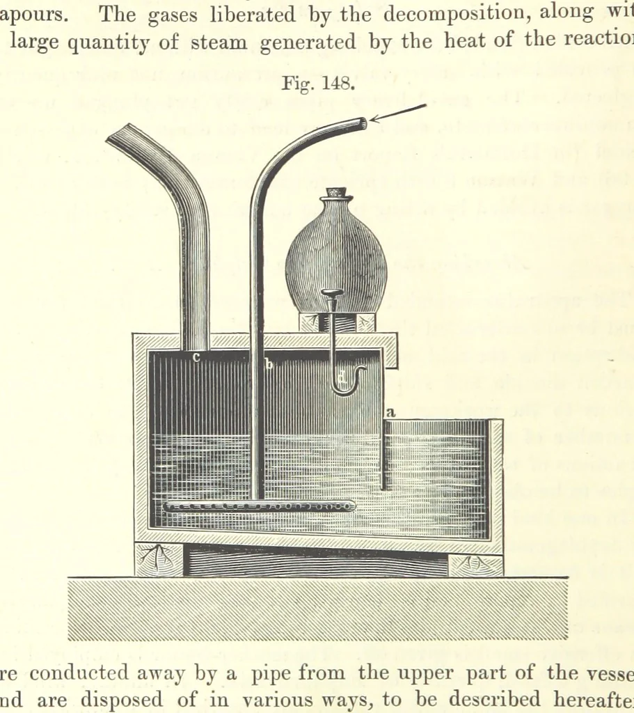 An illustration from Coal-tar and Ammonia. Being the second and enlarged edition of “A treatise on the distillation of Coal-tar and Ammonical Liquor.”, 1887, leaf 620