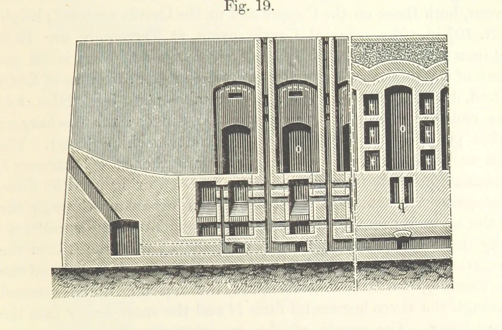 An illustration from Coal-tar and Ammonia. Being the second and enlarged edition of “A treatise on the distillation of Coal-tar and Ammonical Liquor.”, 1887, leaf 97