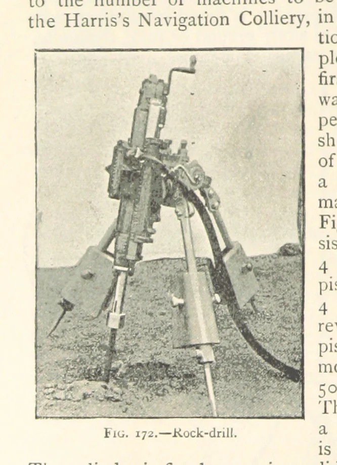 An illustration from Mining. An elementary treatise on the getting of minerals, 1893, leaf 146