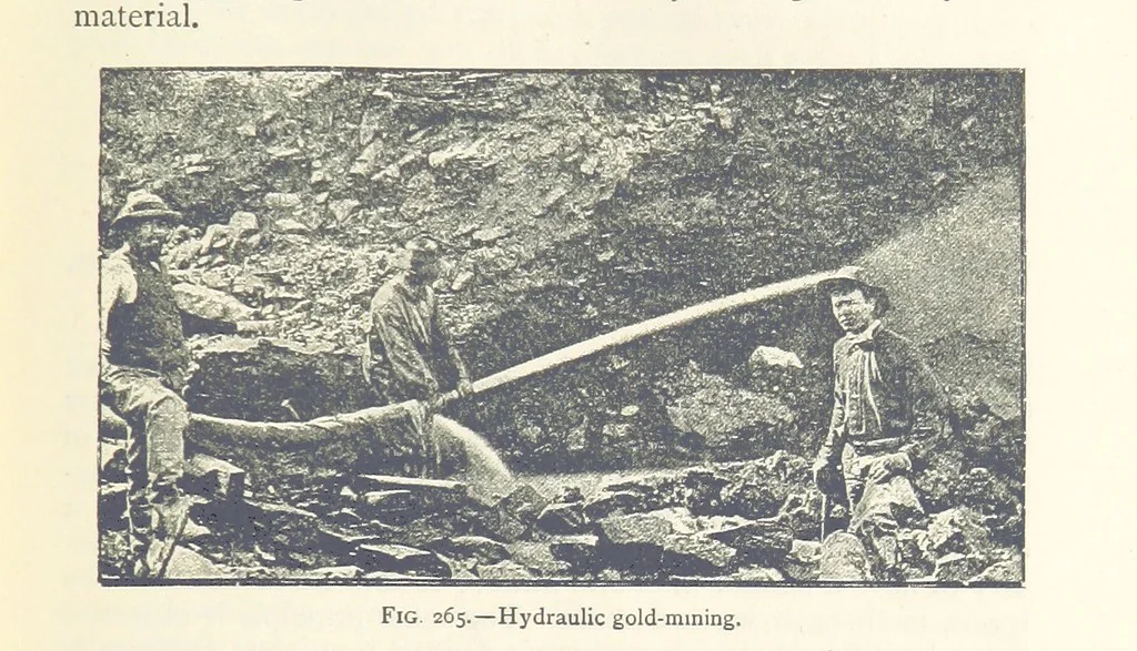 An illustration from Mining. An elementary treatise on the getting of minerals, 1893, leaf 215