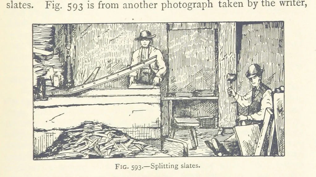 An illustration from Mining. An elementary treatise on the getting of minerals, 1893, leaf 505