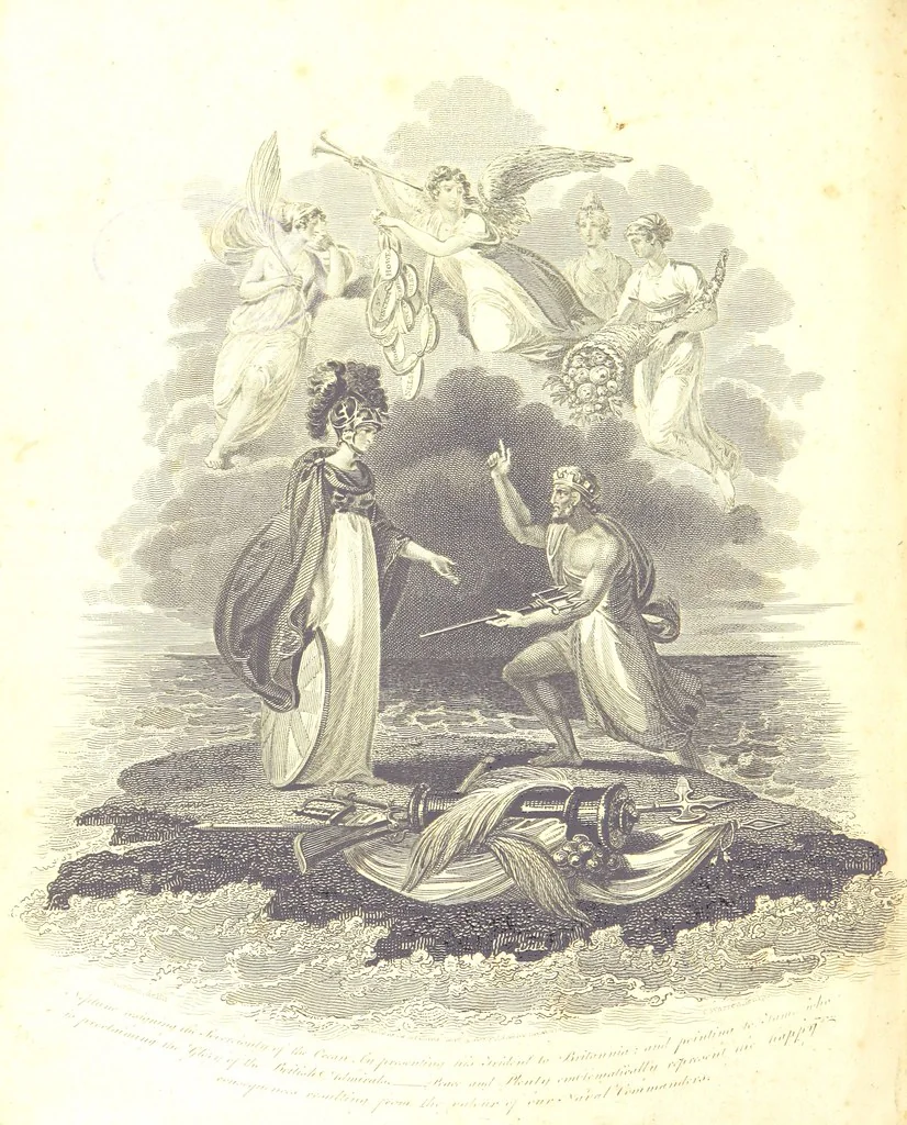 An illustration from The History of England from the earliest dawn of authentic record ... Embellished with ... engravings, 1803, leaf 6