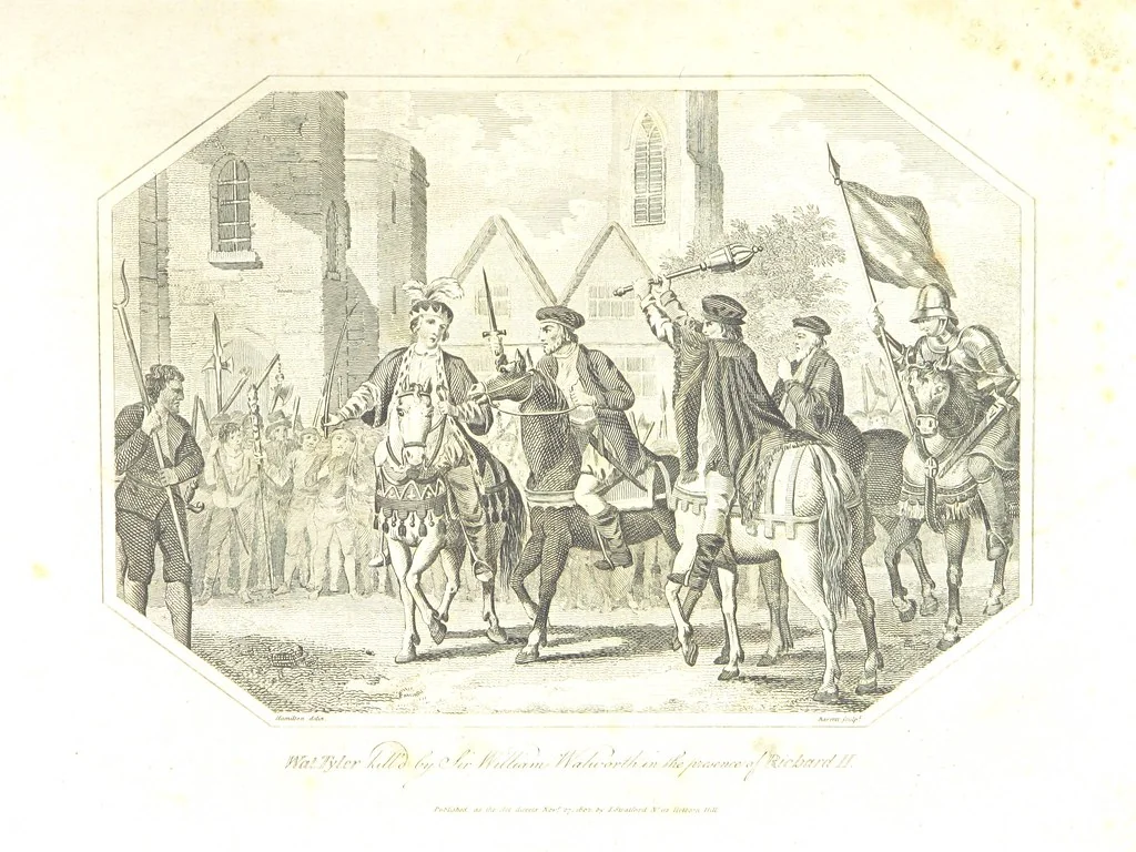 An illustration from The History of England from the earliest dawn of authentic record ... Embellished with ... engravings, 1803, leaf 687