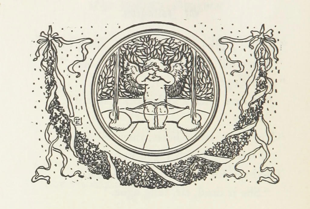 An illustration from A Book of Old English Ballads. With an accompaniment of decorative drawings by G. W. Edwards, and an introduction by H. W. Mabie, 1896, leaf 106