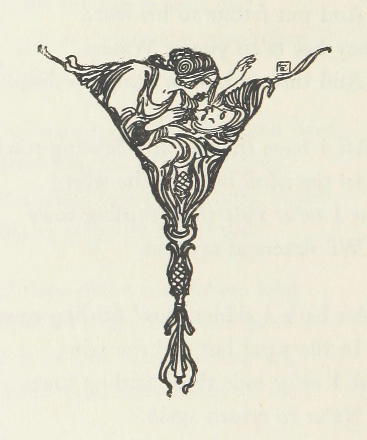 An illustration from A Book of Old English Ballads. With an accompaniment of decorative drawings by G. W. Edwards, and an introduction by H. W. Mabie, 1896, leaf 116
