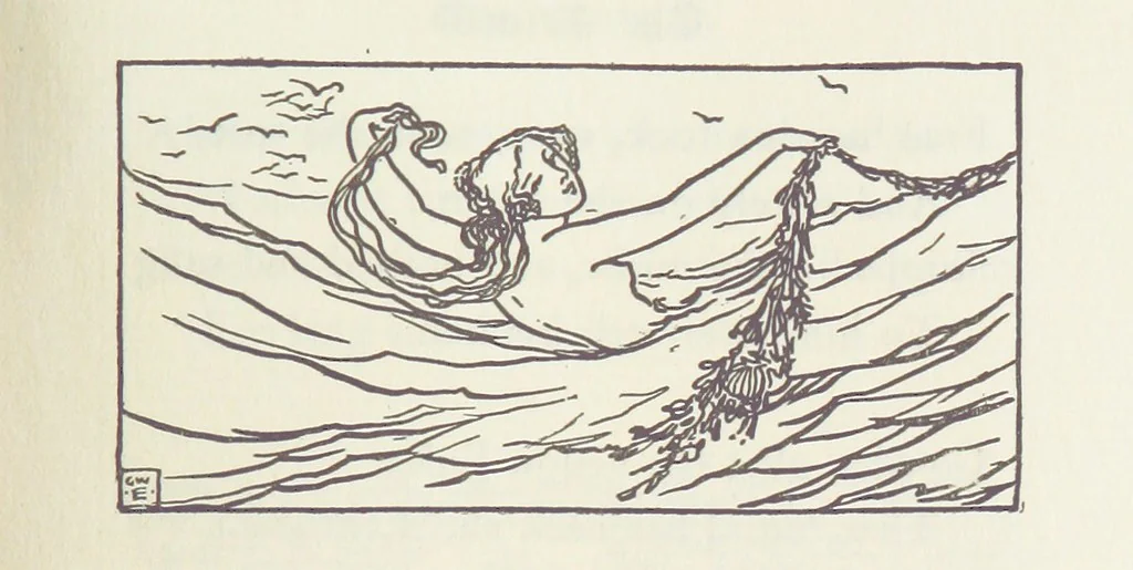An illustration from A Book of Old English Ballads. With an accompaniment of decorative drawings by G. W. Edwards, and an introduction by H. W. Mabie, 1896, leaf 193