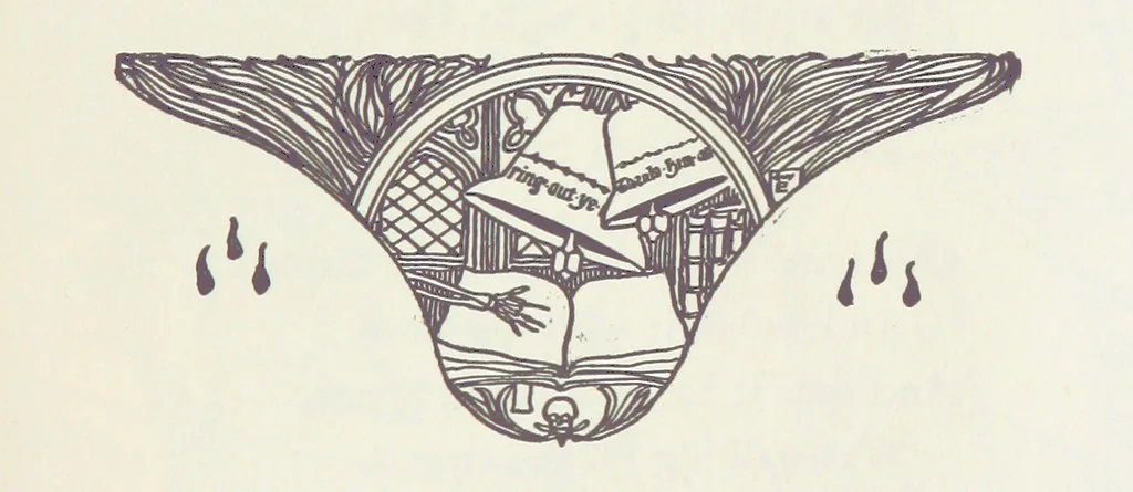 An illustration from A Book of Old English Ballads. With an accompaniment of decorative drawings by G. W. Edwards, and an introduction by H. W. Mabie, 1896, leaf 231
