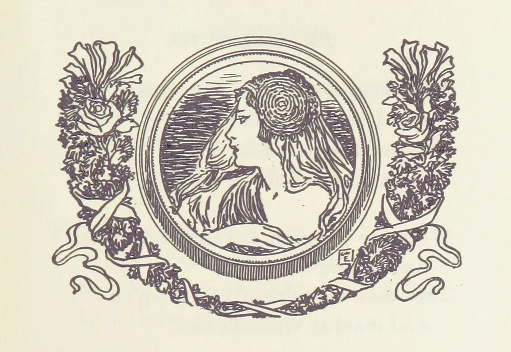 An illustration from A Book of Old English Ballads. With an accompaniment of decorative drawings by G. W. Edwards, and an introduction by H. W. Mabie, 1896, leaf 95