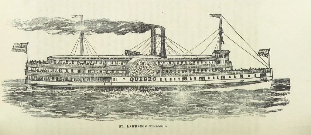 An illustration from Canada; from the lakes to the gulf. ... A compendium of travel ... with ... illustrations, by Captain Mac, 1881, leaf 116