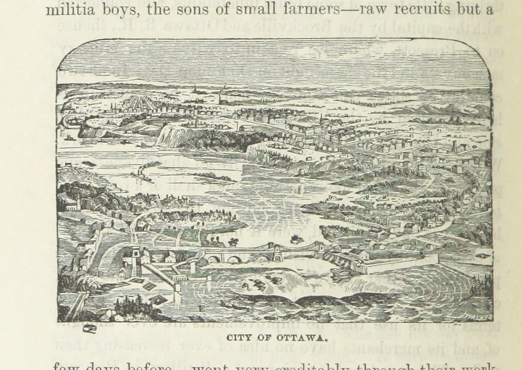 An illustration from Canada; from the lakes to the gulf. ... A compendium of travel ... with ... illustrations, by Captain Mac, 1881, leaf 43