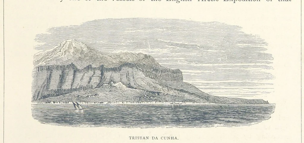 An illustration from Sea Pictures, drawn with pen and pencil, 1882, leaf 109