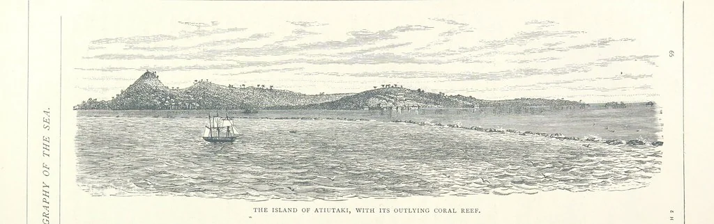 An illustration from Sea Pictures, drawn with pen and pencil, 1882, leaf 113