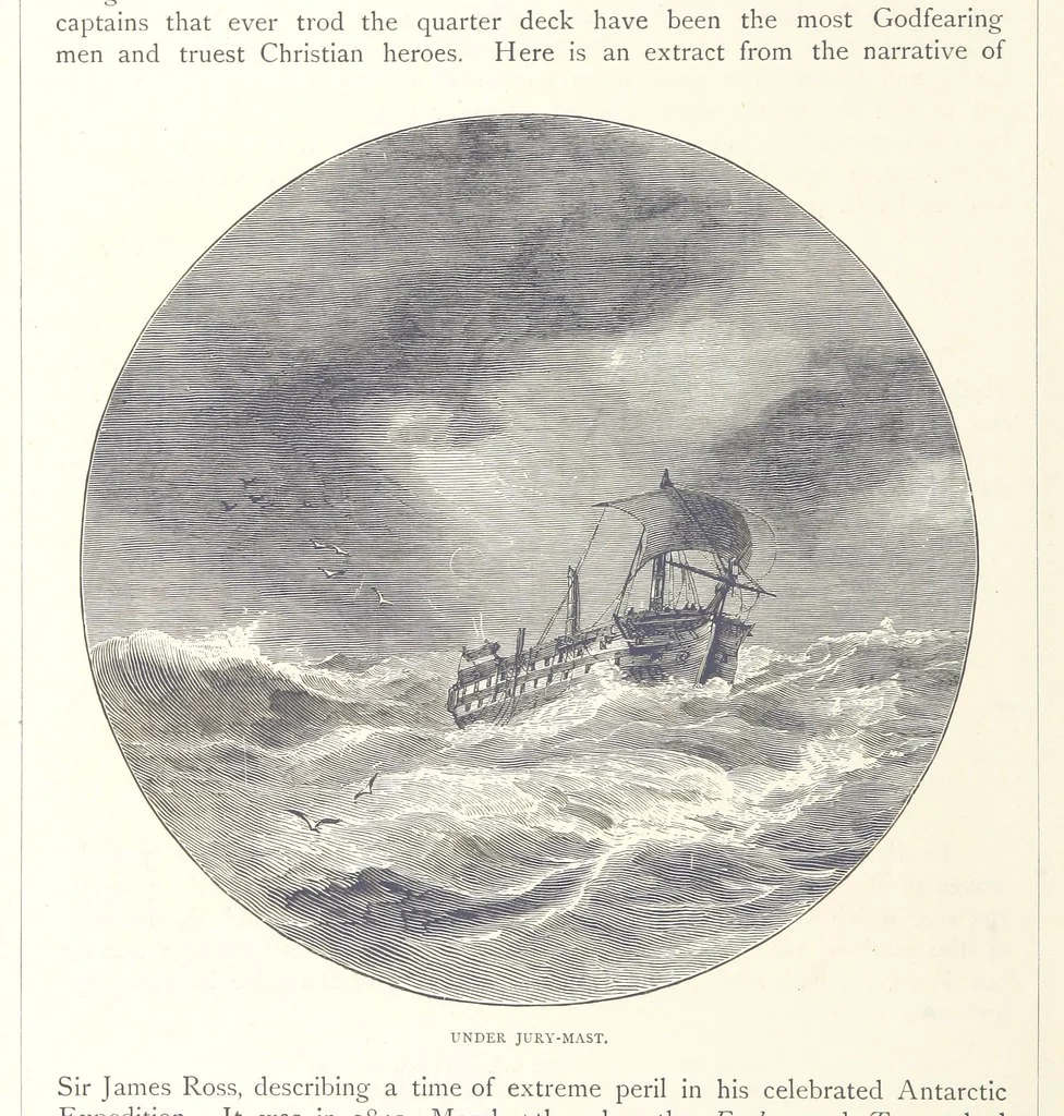 An illustration from Sea Pictures, drawn with pen and pencil, 1882, leaf 122