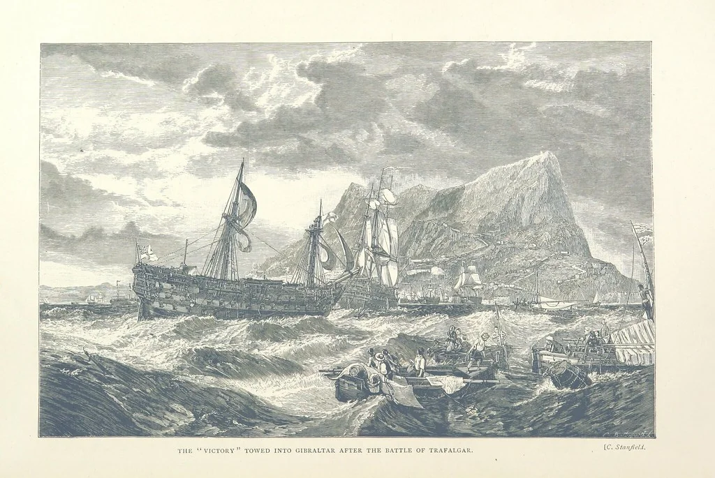 An illustration from Sea Pictures, drawn with pen and pencil, 1882, leaf 217