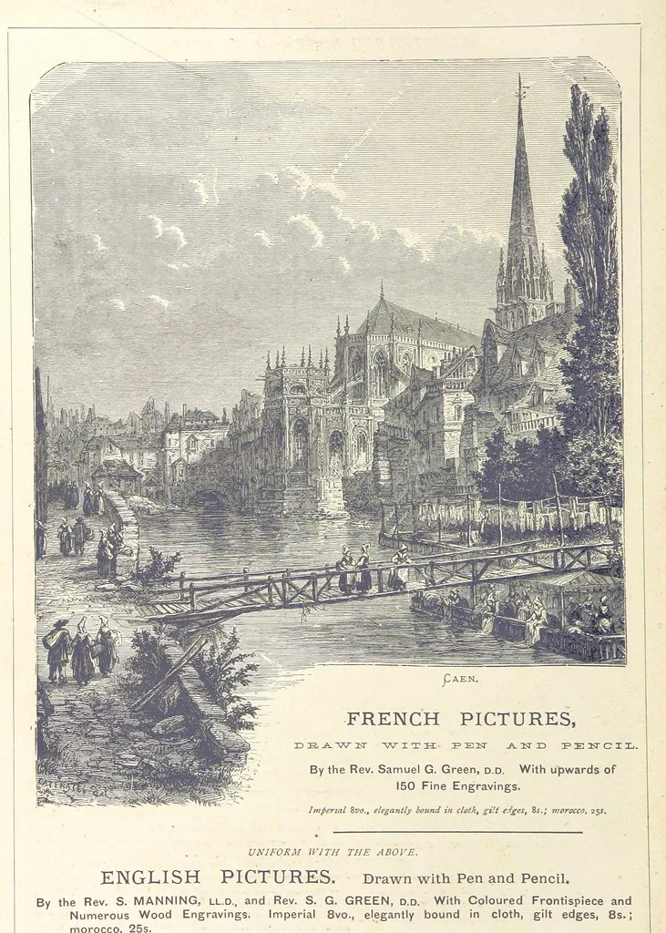 An illustration from Sea Pictures, drawn with pen and pencil, 1882, leaf 236