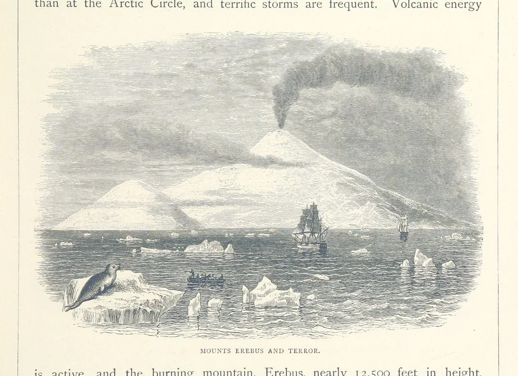 An illustration from Sea Pictures, drawn with pen and pencil, 1882, leaf 97