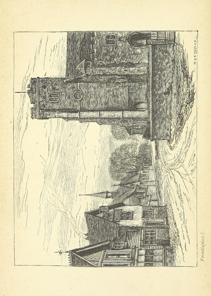 An illustration from Thomas Wingfold, Curate. [A novel, 1880, leaf 6