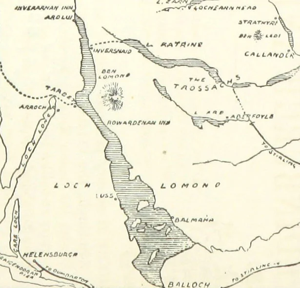 An illustration from Macdonald's Scottish Tourists' Guides. Five volumes in one. Illustrated. Accompanied with ... maps and plans, etc, 1888, leaf 26