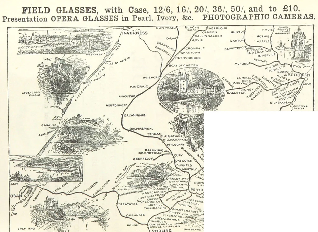 An illustration from Macdonald's Scottish Tourists' Guides. Five volumes in one. Illustrated. Accompanied with ... maps and plans, etc, 1888, leaf 334