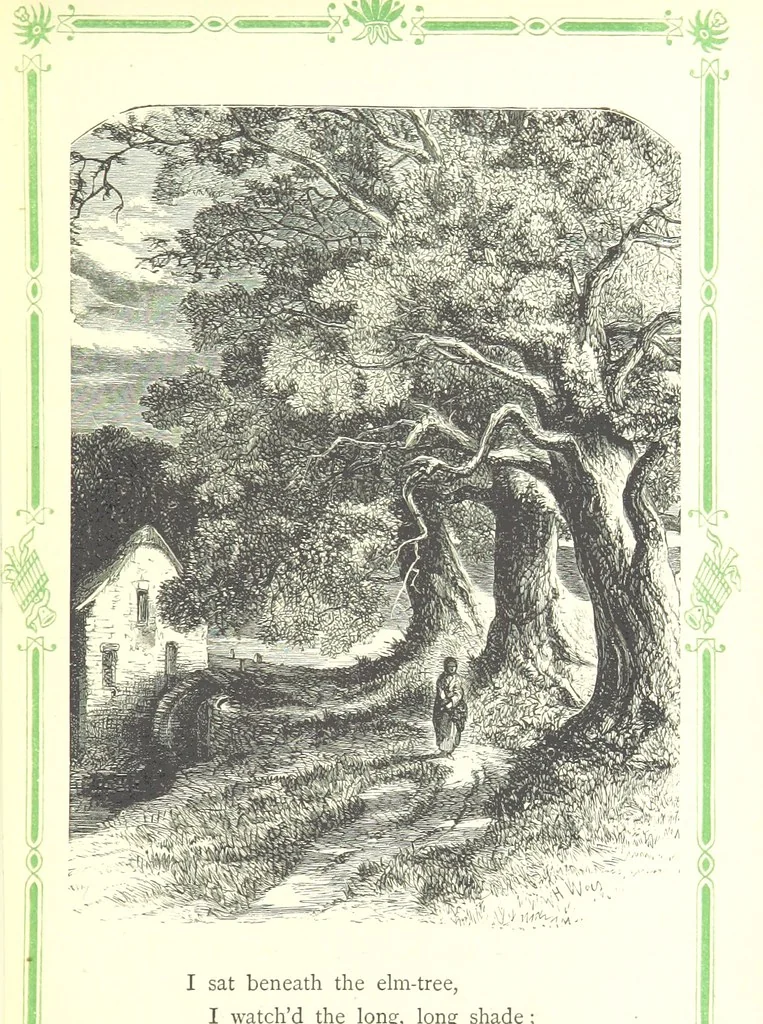An illustration from The home affections pourtrayed by the poets. Selected and edited by Charles Mackay. Illustrated with ... engravings ... by eminent artists, and engraved by the Brothers Dalziel, 1883, leaf 129