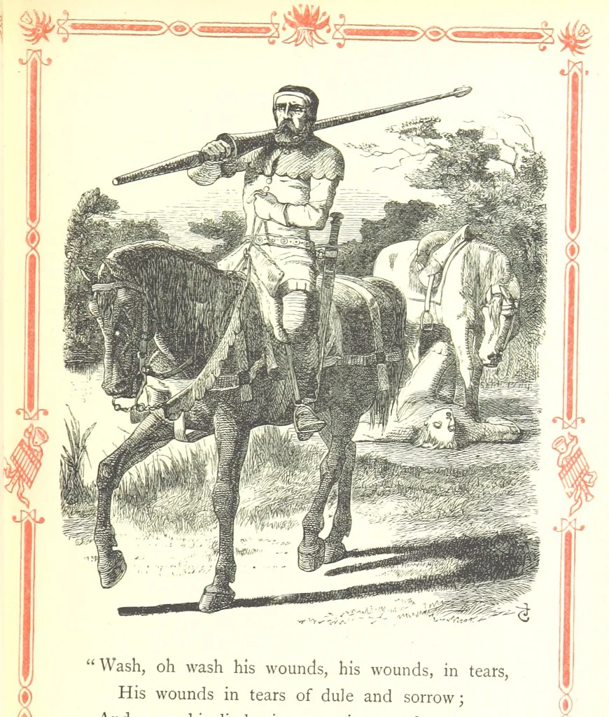 An illustration from The home affections pourtrayed by the poets. Selected and edited by Charles Mackay. Illustrated with ... engravings ... by eminent artists, and engraved by the Brothers Dalziel, 1883, leaf 133