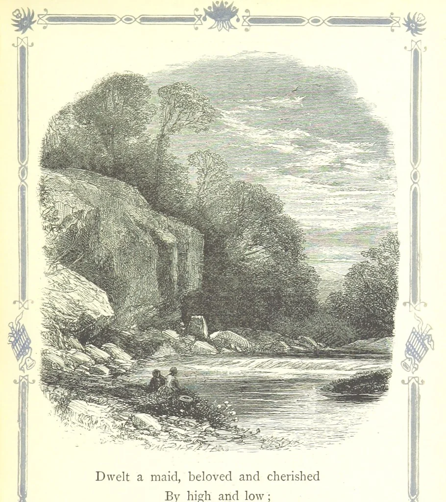 An illustration from The home affections pourtrayed by the poets. Selected and edited by Charles Mackay. Illustrated with ... engravings ... by eminent artists, and engraved by the Brothers Dalziel, 1883, leaf 221