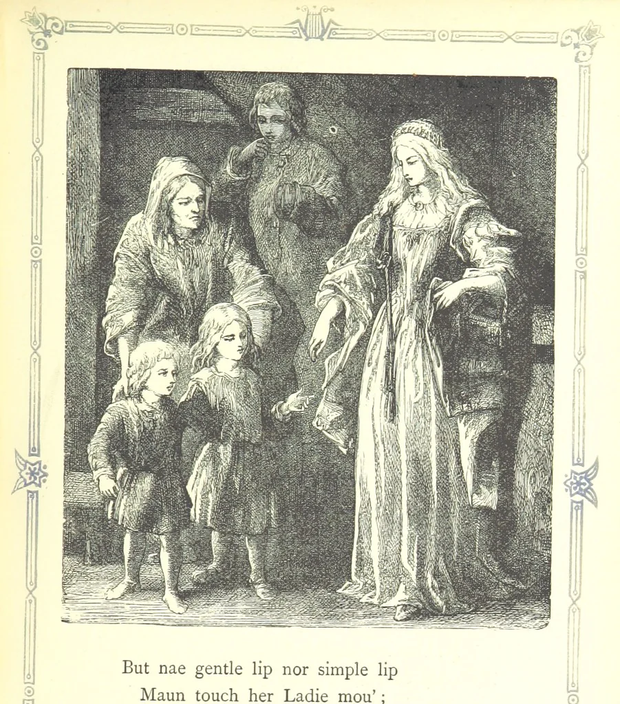 An illustration from The home affections pourtrayed by the poets. Selected and edited by Charles Mackay. Illustrated with ... engravings ... by eminent artists, and engraved by the Brothers Dalziel, 1883, leaf 223