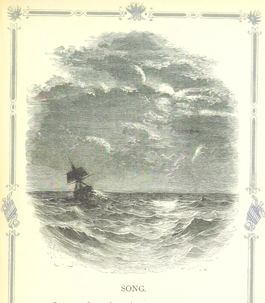 An illustration from The home affections pourtrayed by the poets. Selected and edited by Charles Mackay. Illustrated with ... engravings ... by eminent artists, and engraved by the Brothers Dalziel, 1883, leaf 225