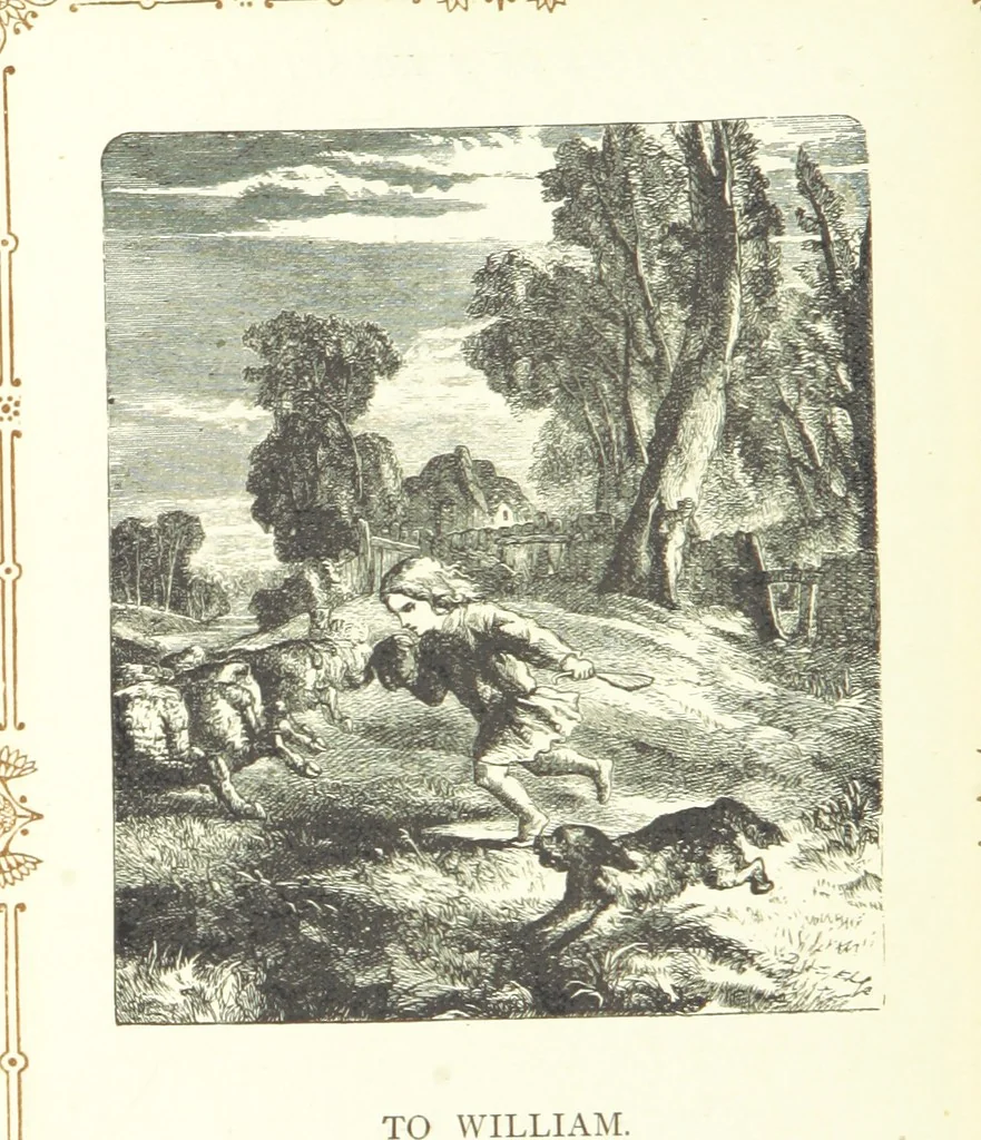 An illustration from The home affections pourtrayed by the poets. Selected and edited by Charles Mackay. Illustrated with ... engravings ... by eminent artists, and engraved by the Brothers Dalziel, 1883, leaf 304