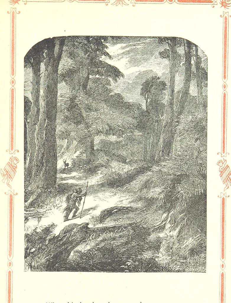 An illustration from The home affections pourtrayed by the poets. Selected and edited by Charles Mackay. Illustrated with ... engravings ... by eminent artists, and engraved by the Brothers Dalziel, 1883, leaf 389