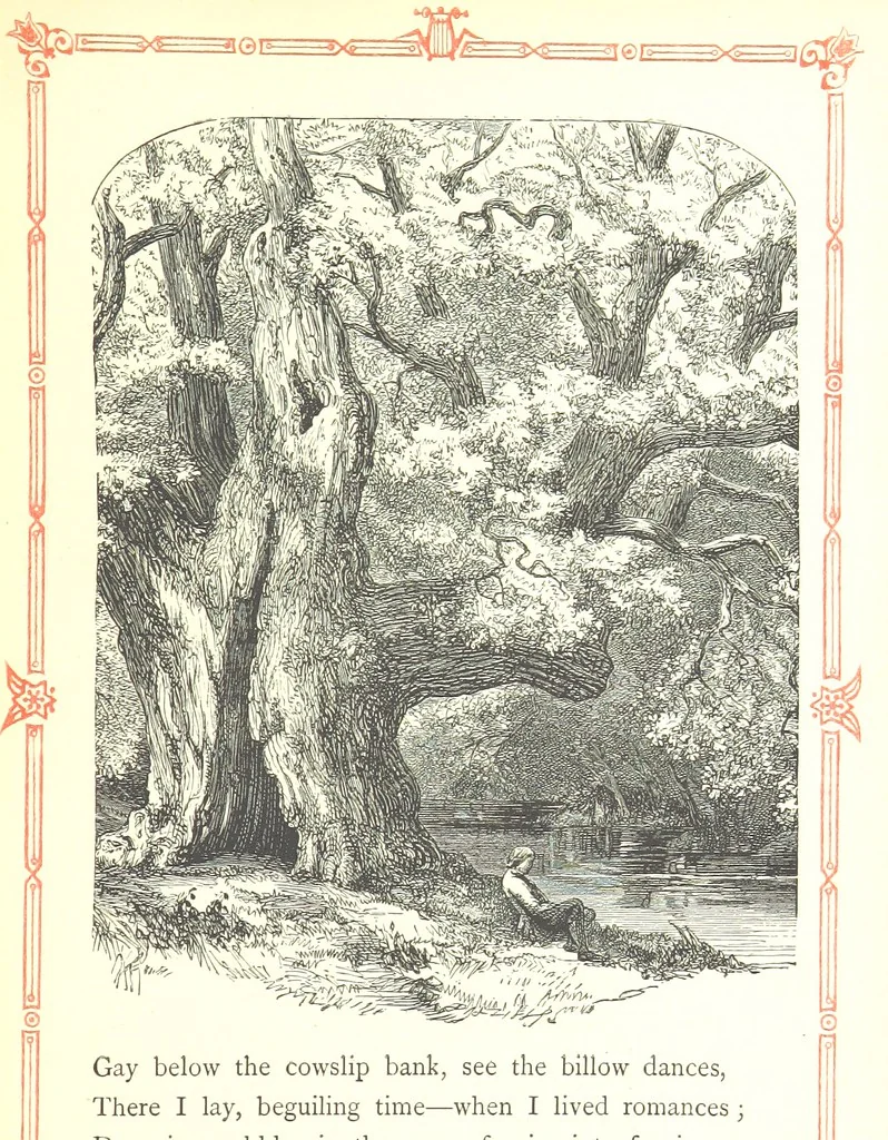 An illustration from The home affections pourtrayed by the poets. Selected and edited by Charles Mackay. Illustrated with ... engravings ... by eminent artists, and engraved by the Brothers Dalziel, 1883, leaf 75