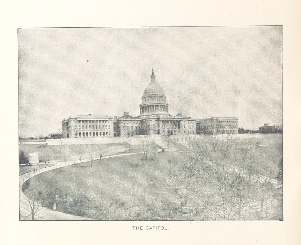 An illustration from Presidential inaugurations from George Washington 1789 to Grover Cleveland 1893. With inaugural addresses, etc, 1893, leaf 44
