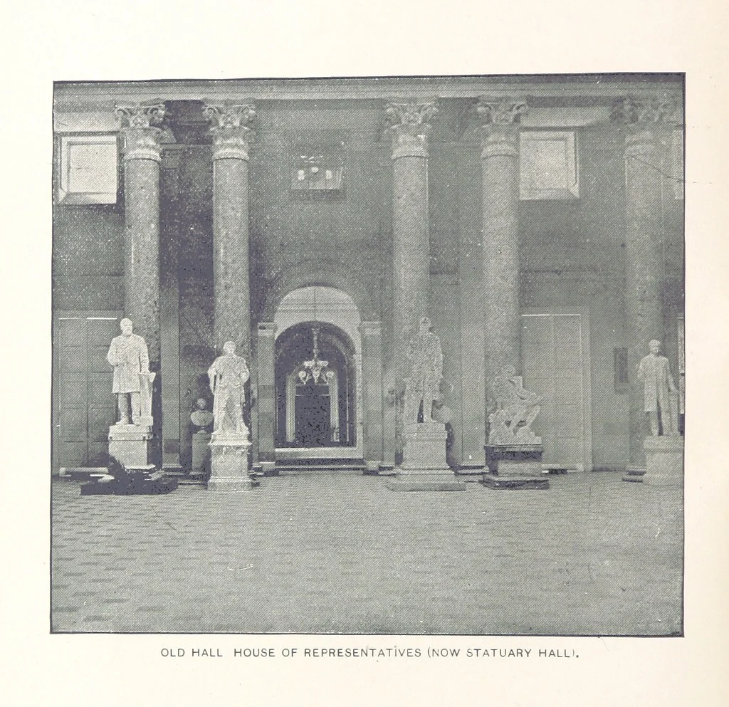 An illustration from Presidential inaugurations from George Washington 1789 to Grover Cleveland 1893. With inaugural addresses, etc, 1893, leaf 90