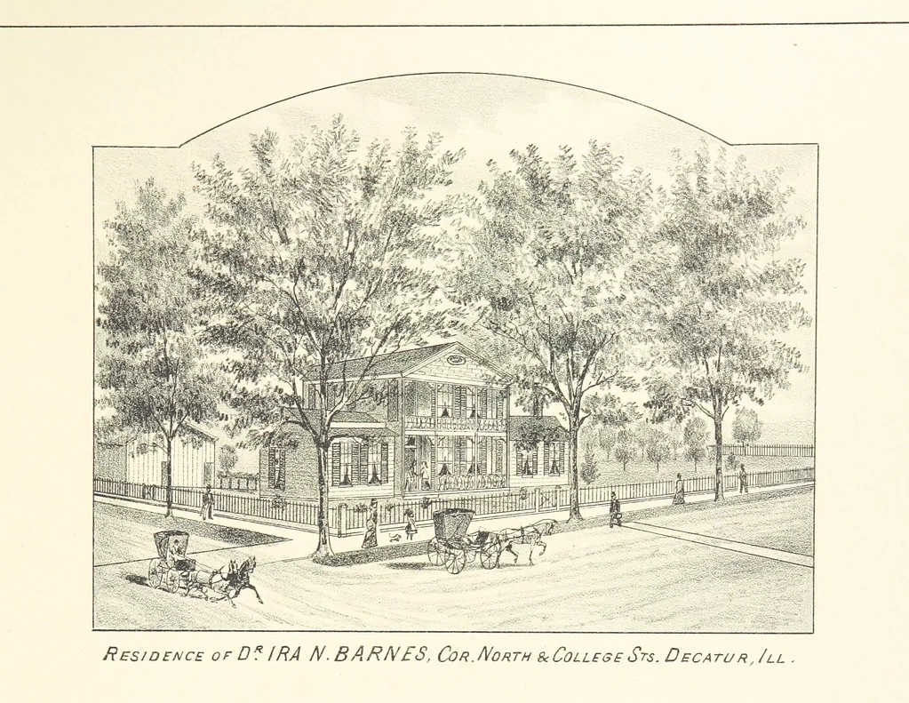 An illustration from History of Macon County, Illinois. With illustrations ... and biographical sketches, etc, 1880, leaf 157