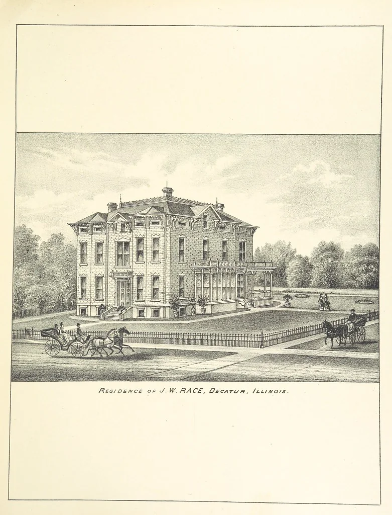 An illustration from History of Macon County, Illinois. With illustrations ... and biographical sketches, etc, 1880, leaf 179