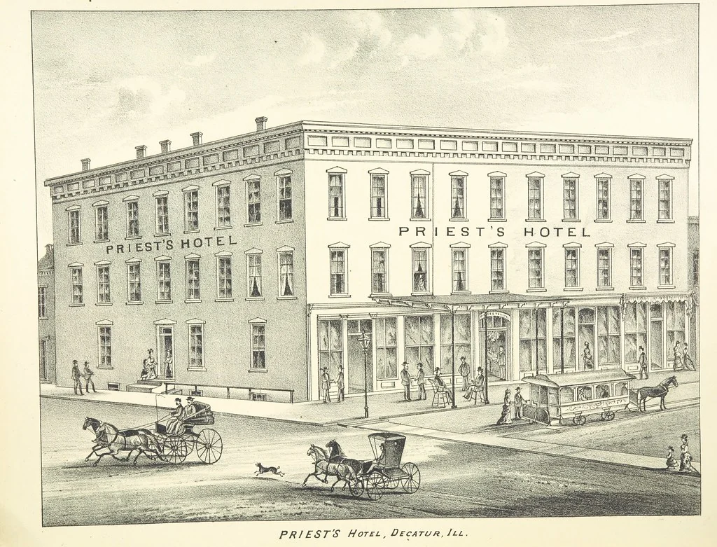 An illustration from History of Macon County, Illinois. With illustrations ... and biographical sketches, etc, 1880, leaf 187