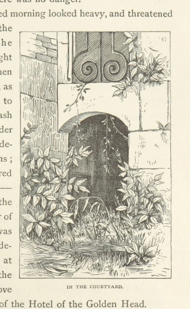 An illustration from In the Ardennes ... With ... illustrations by T. R. Macquoid, 1881, leaf 117