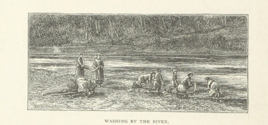 An illustration from In the Ardennes ... With ... illustrations by T. R. Macquoid, 1881, leaf 146