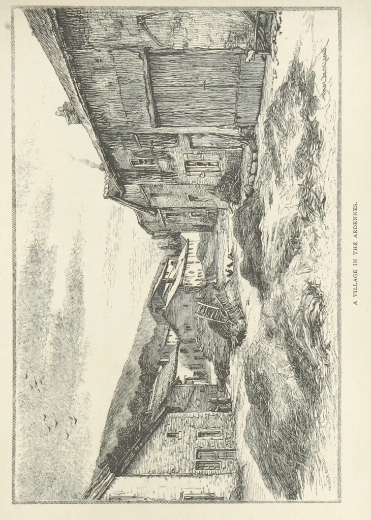 An illustration from In the Ardennes ... With ... illustrations by T. R. Macquoid, 1881, leaf 165