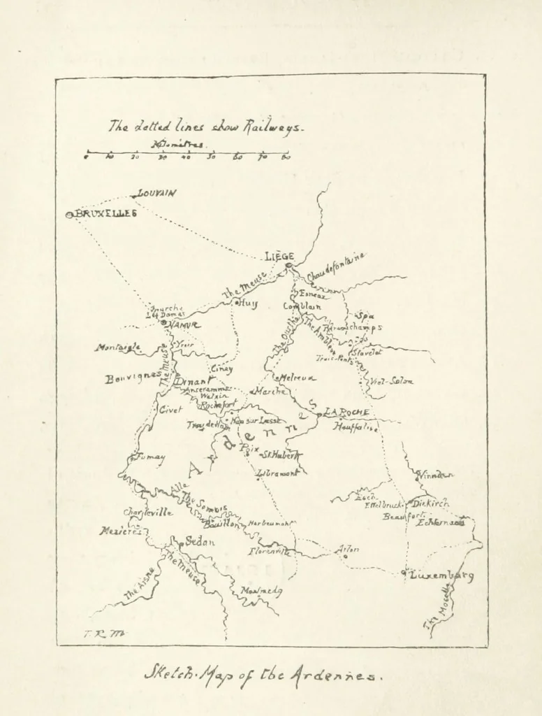 An illustration from In the Ardennes ... With ... illustrations by T. R. Macquoid, 1881, leaf 20