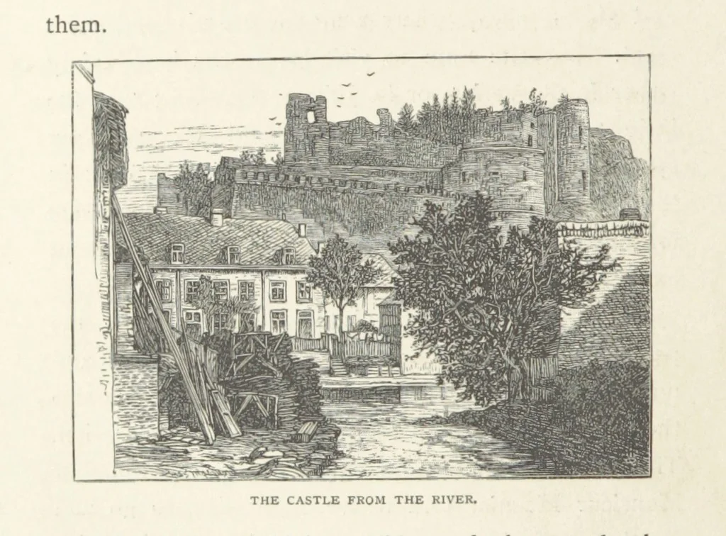 An illustration from In the Ardennes ... With ... illustrations by T. R. Macquoid, 1881, leaf 210