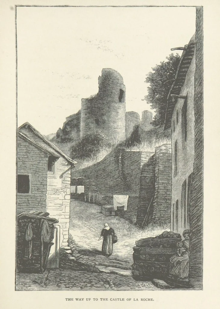 An illustration from In the Ardennes ... With ... illustrations by T. R. Macquoid, 1881, leaf 213