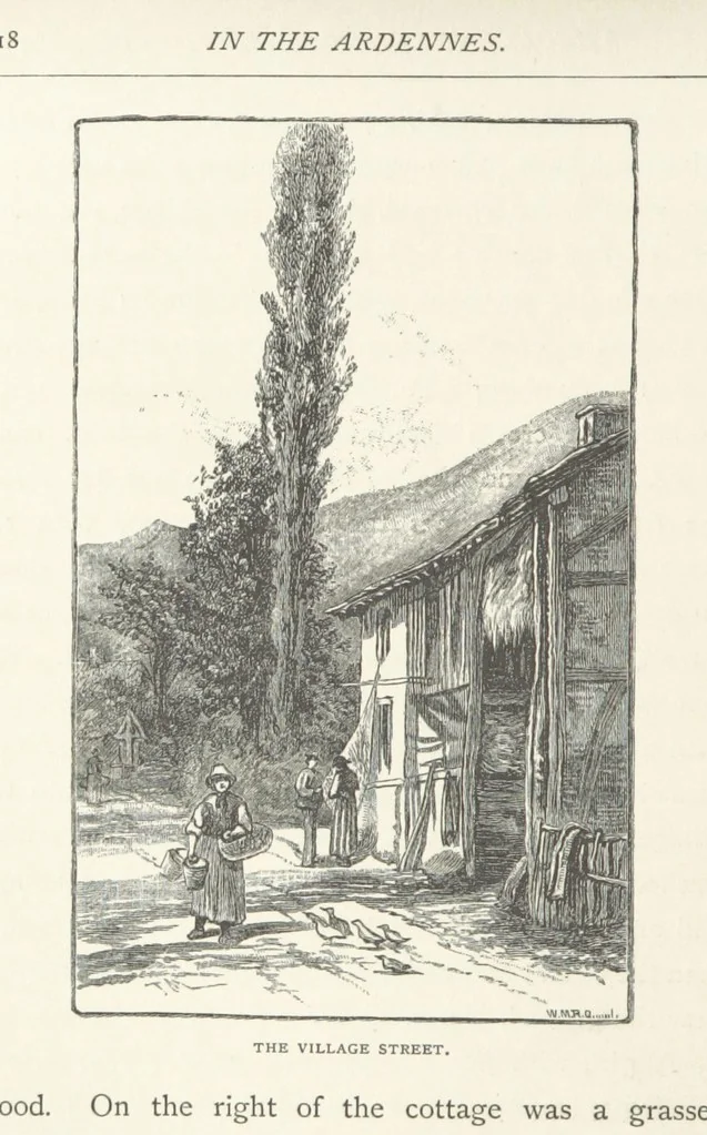 An illustration from In the Ardennes ... With ... illustrations by T. R. Macquoid, 1881, leaf 260