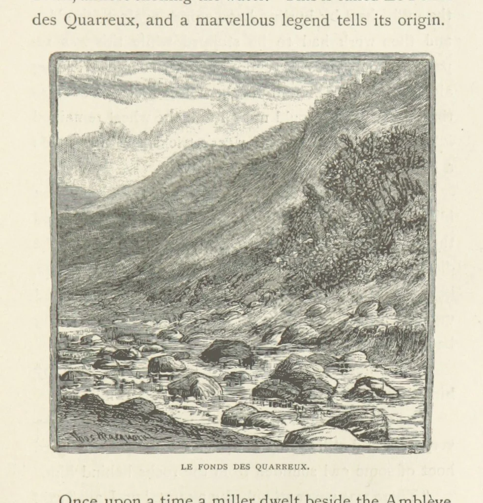 An illustration from In the Ardennes ... With ... illustrations by T. R. Macquoid, 1881, leaf 269