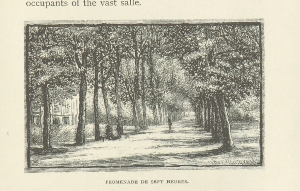 An illustration from In the Ardennes ... With ... illustrations by T. R. Macquoid, 1881, leaf 337